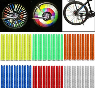 REFLEXNÉ RUBICE NA BICYKEL SPACE PRÚHY REFLEXNÉ TYČKY SADA 72 KS